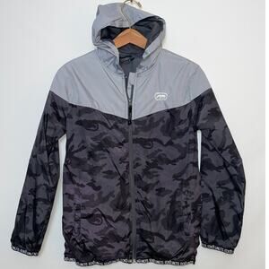 Ecko Unltd Youth Rain Jacket - Size 14 -‎ Camo Pattern